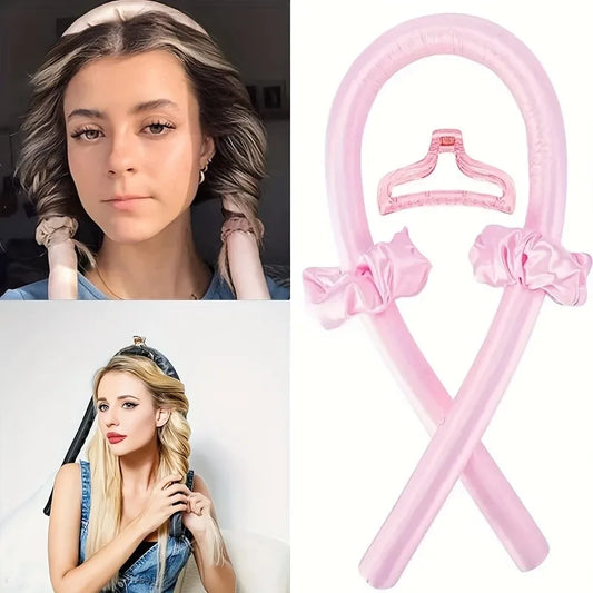 HaloWrap™ Heatless Curling Rod – No-Heat Overnight Hair Curler for Effortless Curls